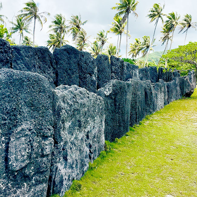 Site archéologique à Huahine