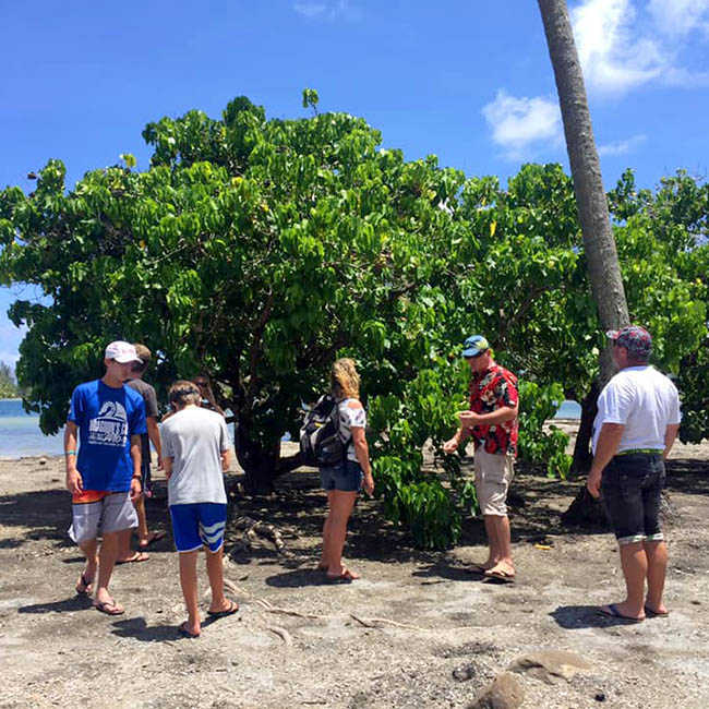 Excursion pour croisiéristes à Huahine